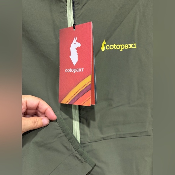 Cotopaxi Men's XL Vuelta Performance Windbreaker Fatigue Green Jacket NWT UPF 50 - Picture 4 of 7